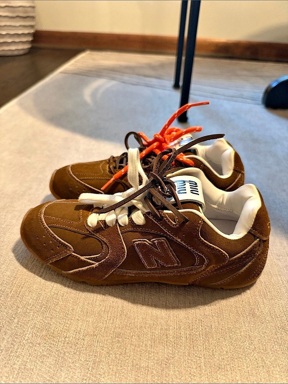 New Balance X MIU MIU Brown Sneakers